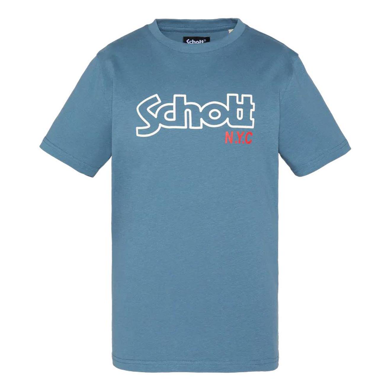 T-shirt Imprimé À Manches Courtes Bleu