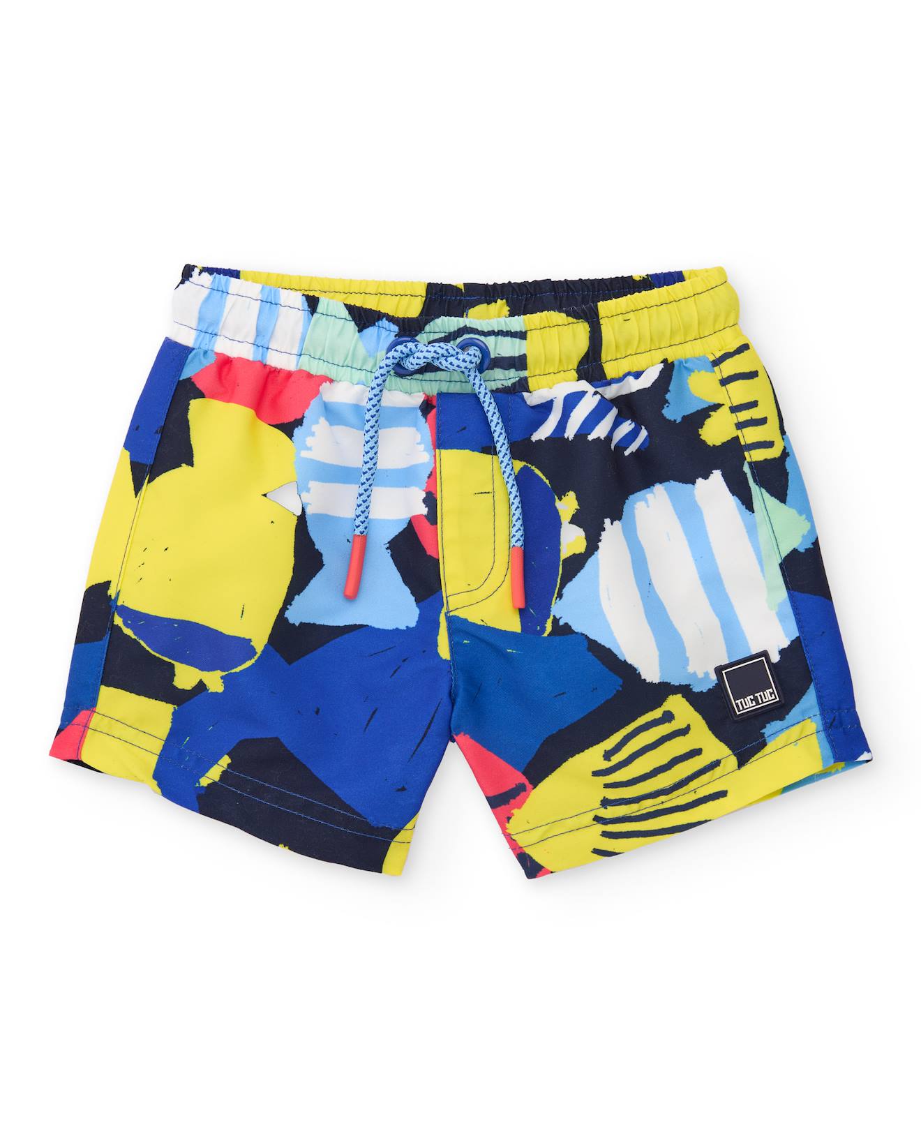 Maillot De Bain Garon En Tissu Tiss Au Style Abstrait Bleu 20 €