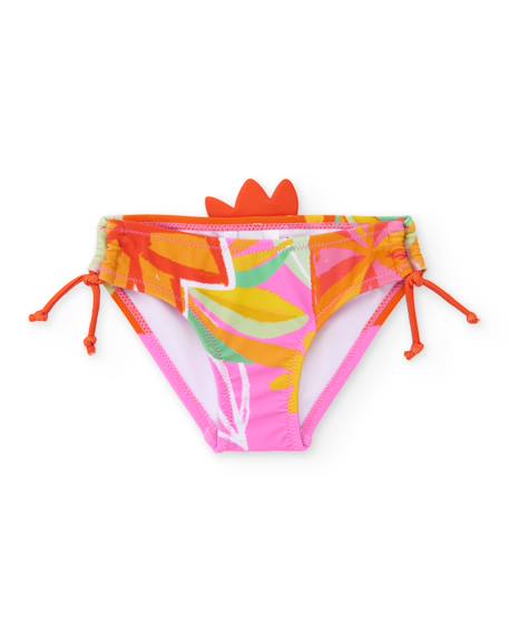 Bébé-Culotte fille en maille avec ornements en relief