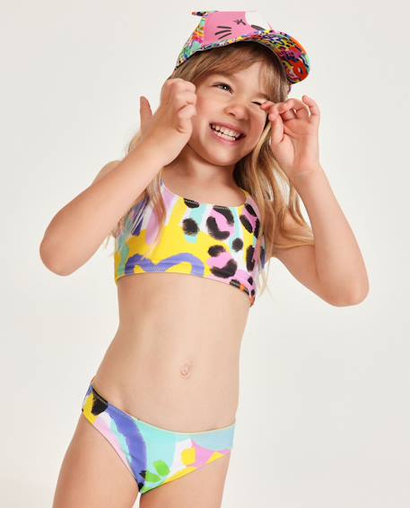 Bébé-Bikini pour fille en maille avec motif abstrait