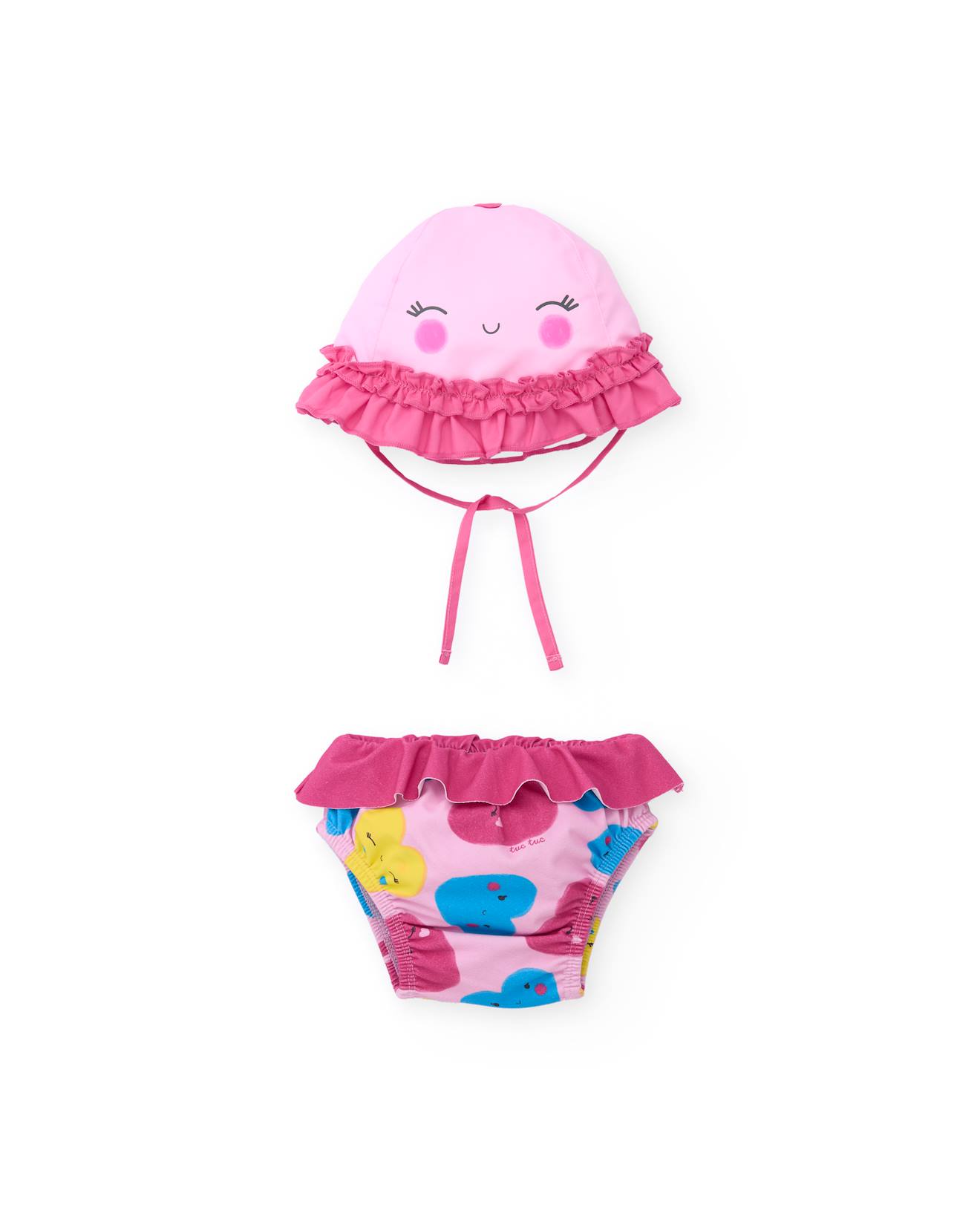 Maillot De Bain Bb Avec Chapeau Rose 27$