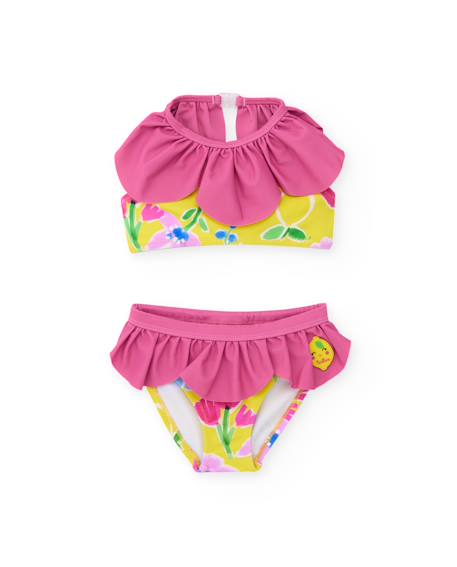 Bébé-Bikini fille en maille avec volants