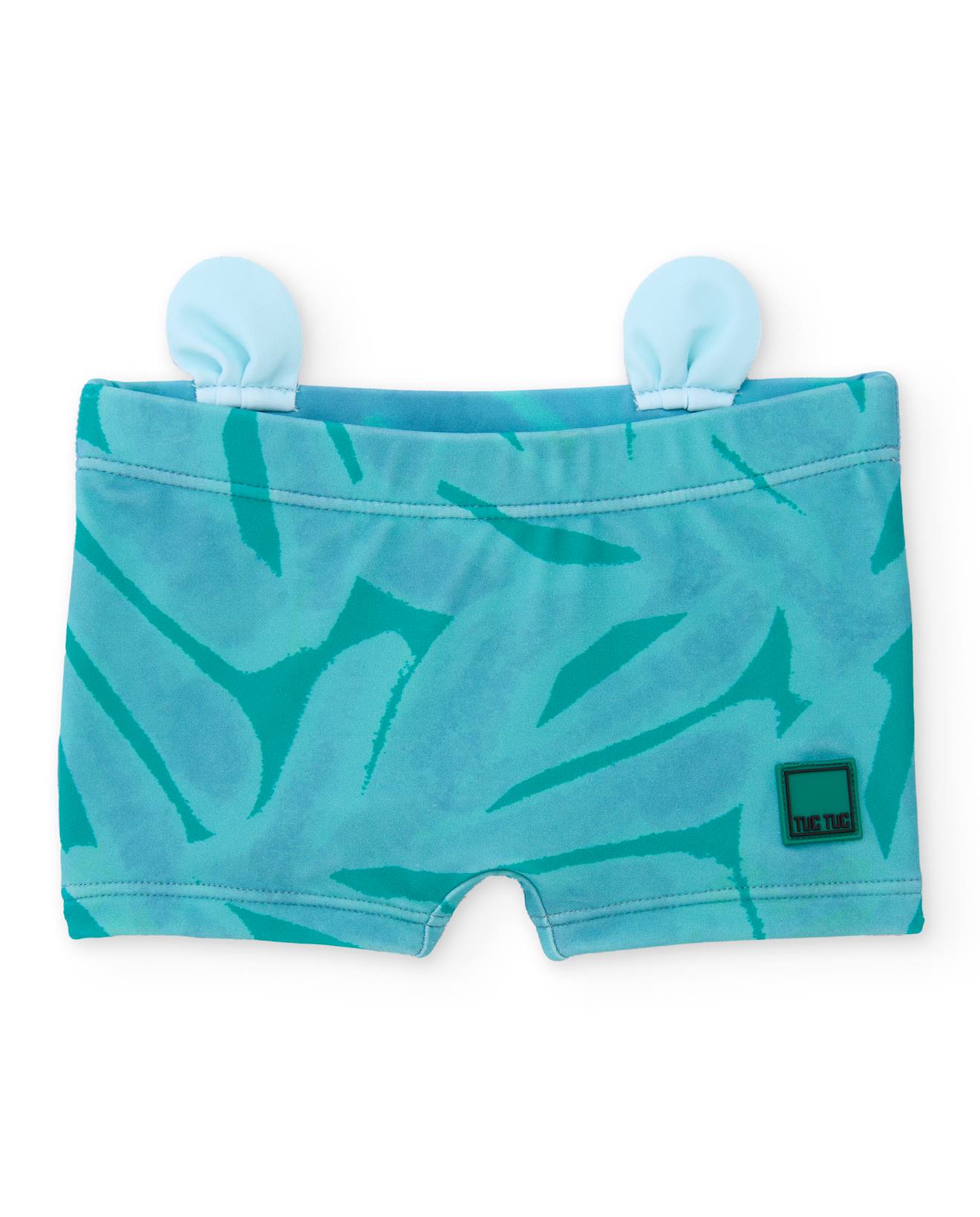 Maillot De Bain Garon En Maille Avec Petites Oreilles Dcoratives Bleu 15 €