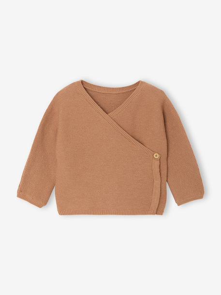 Bébé-Brassière bébé naissance tricot point mousse coton et laine