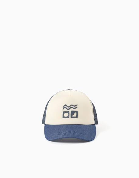 Garçon-Accessoires-Casquette avec imprimé en relief et maille