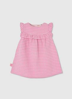 -Robe bébé à carreaux