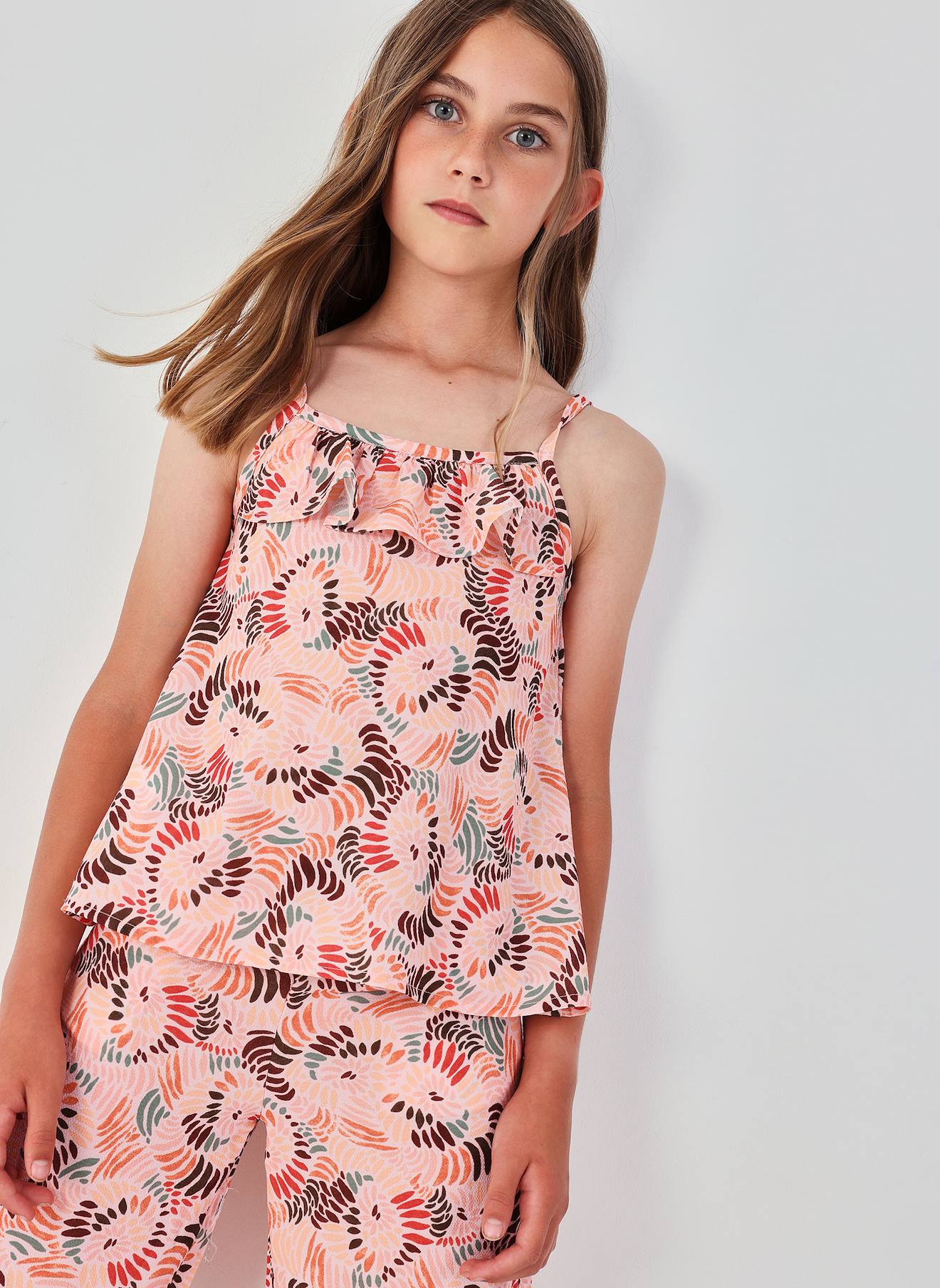 T-shirt Fille Imprime Multicolore 18 €