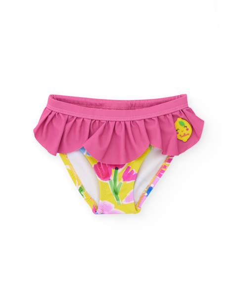 Culotte de bain fille avec volant décoratif  - vertbaudet enfant