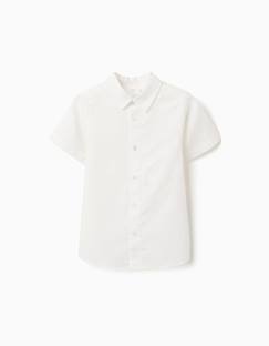 Chemise à manches courtes en lin et coton  - vertbaudet enfant