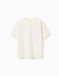Garçon-T-shirt, polo, sous-pull-T-shirt en coton avec imprimé normal is boring