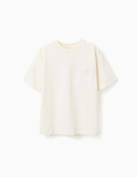 Garçon-T-shirt en coton avec imprimé normal is boring