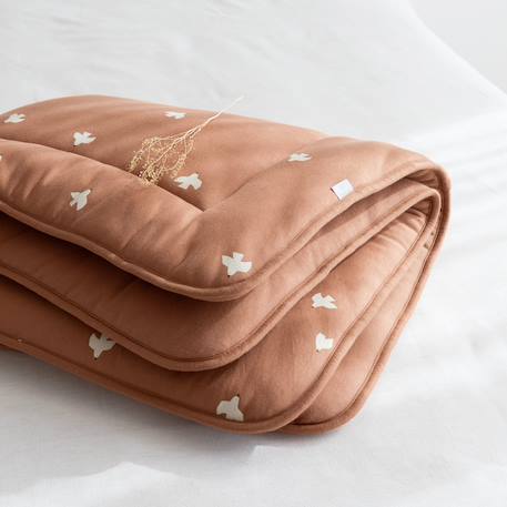 Tapis de parc et jeu - jersey moelleux Flower print+Gold dots print+Piuma ecru+Piuma moka+Stars grizou 20 - vertbaudet enfant 