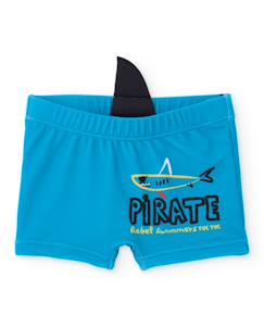 -Maillot de bain pour garçon en maille avec détail en relief