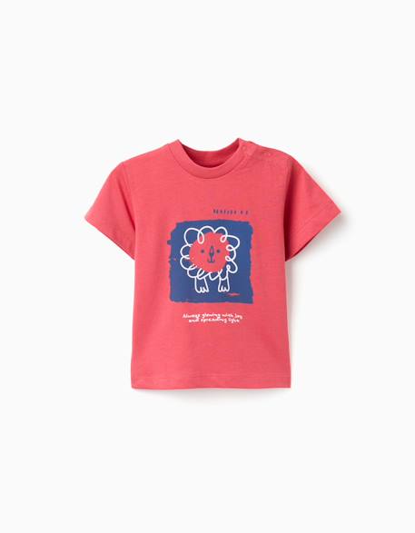 Bébé-T-shirt, sous-pull-T-shirt en coton avec lion imprimé