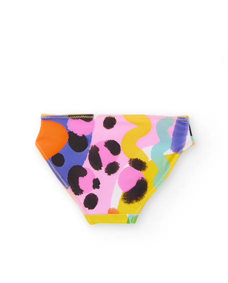 Bas de bikini fille en maille au design réversible Jaune 4 - vertbaudet enfant 
