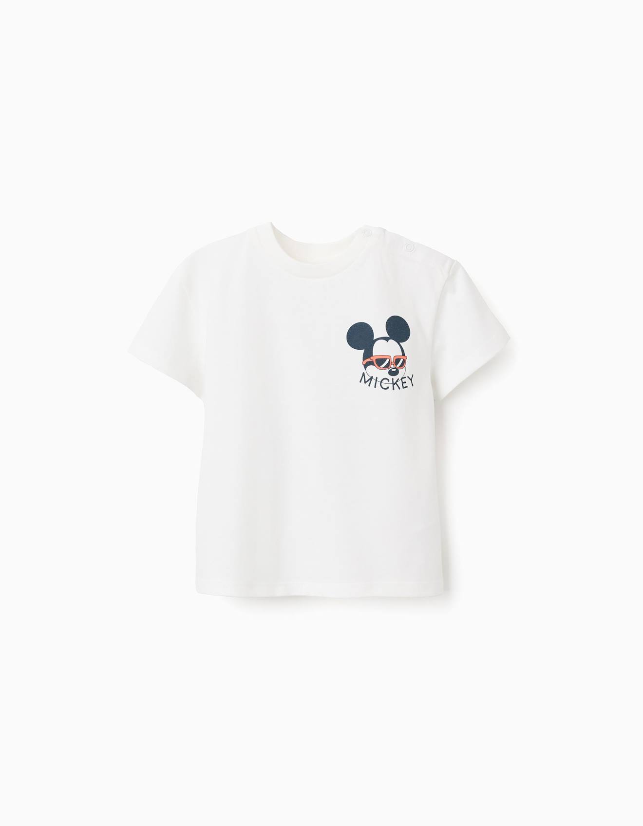 T-shirt En Coton Avec Imprims Mickey Blanc 12 €