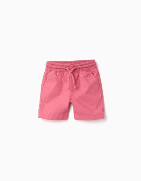 Bébé-Short-Short midi en popeline avec cordon de serrage et poches