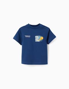 T-shirt en coton avec imprimé éléphant  - vertbaudet enfant