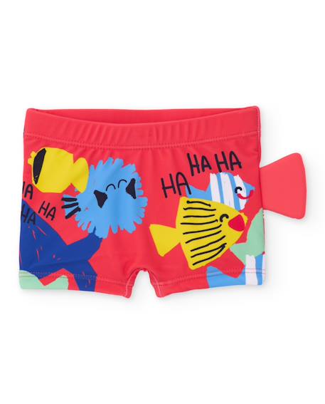 Maillot de bain garçon en maille avec patte latérale  - vertbaudet enfant