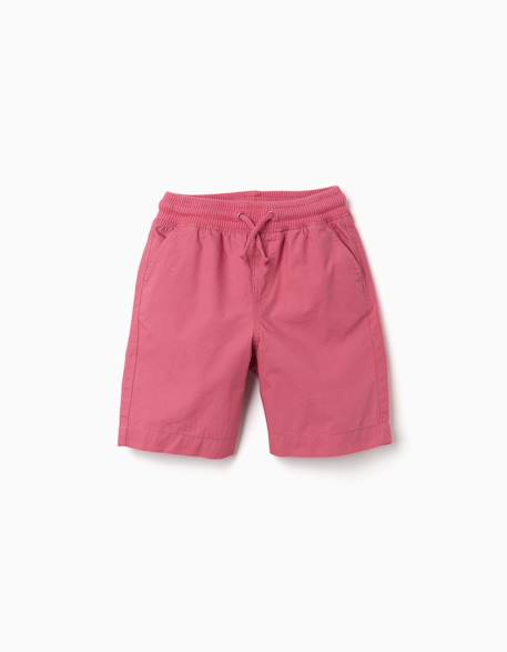 Garçon-Short midi en popeline avec cordon de serrage et poches