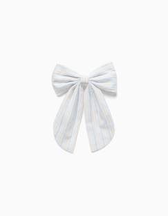 -Barrette avec nœud à rayures b&s