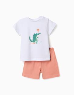 Bébé-Pyjama, surpyjama-Pyjama en coton à manches courtes et imprimé alligator
