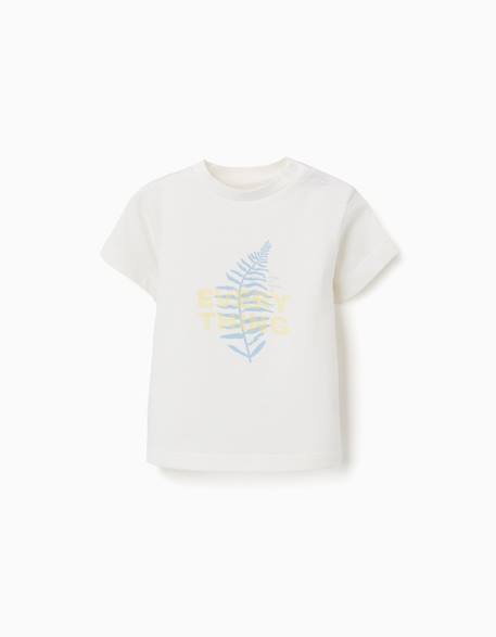 Bébé-T-shirt en coton avec imprimé nature