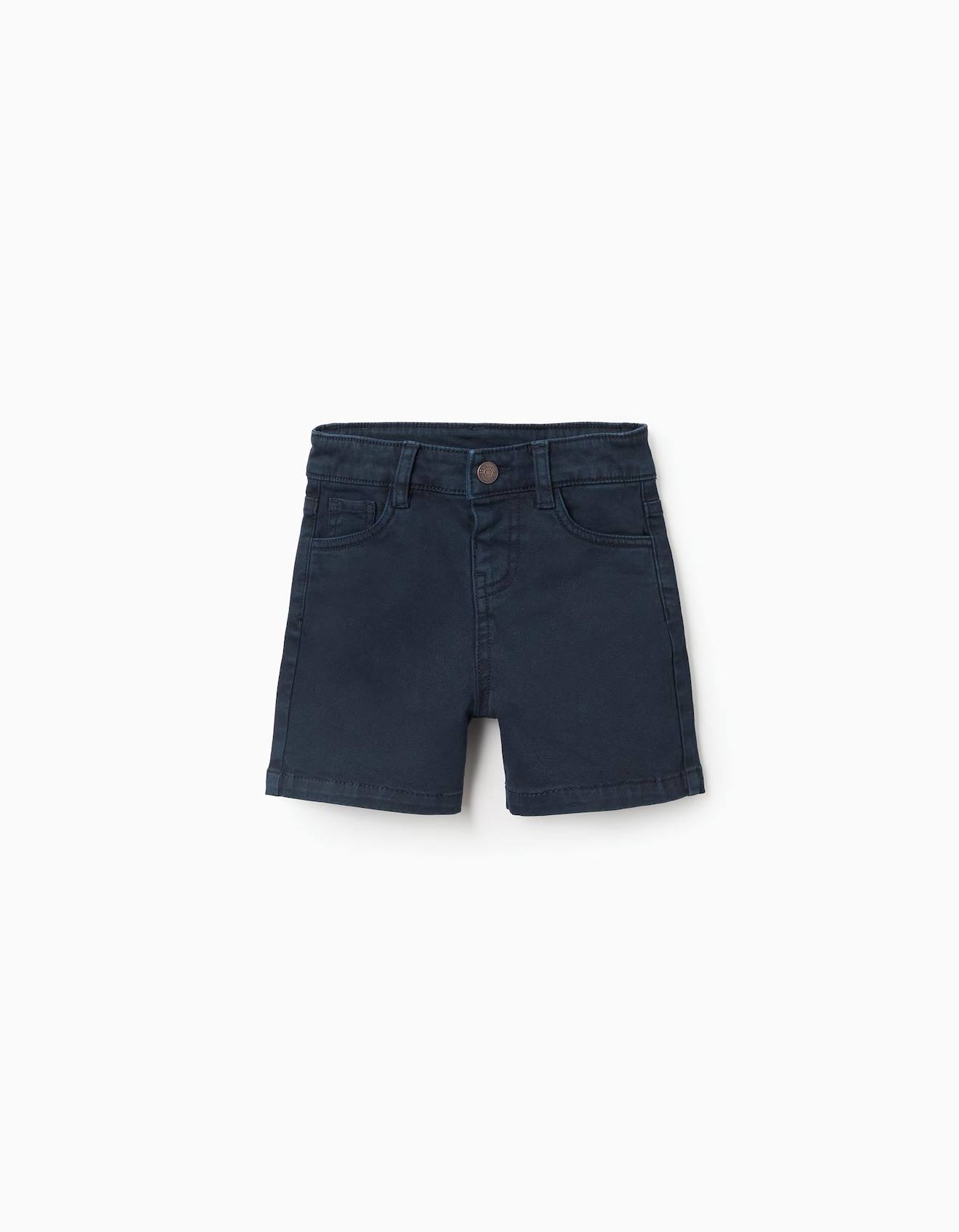 Short Midi En Serg Avec Cinq Poches Bleu Fonc 12 €