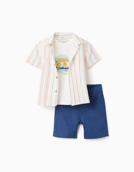 Bébé-Ensemble 3 pièces à manches courtes en coton