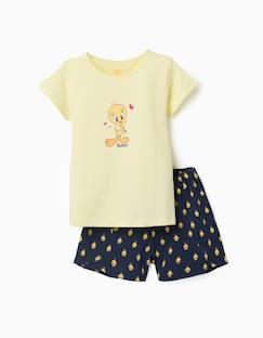 Pyjama en coton à manches courtes avec imprimés titi  - vertbaudet enfant