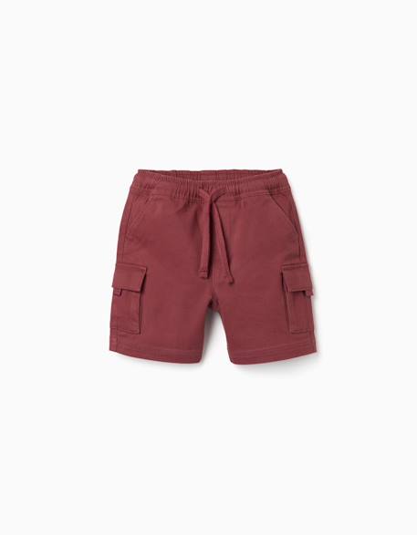 Bébé-Short-Short long cargo en sergé avec cordon de serrage