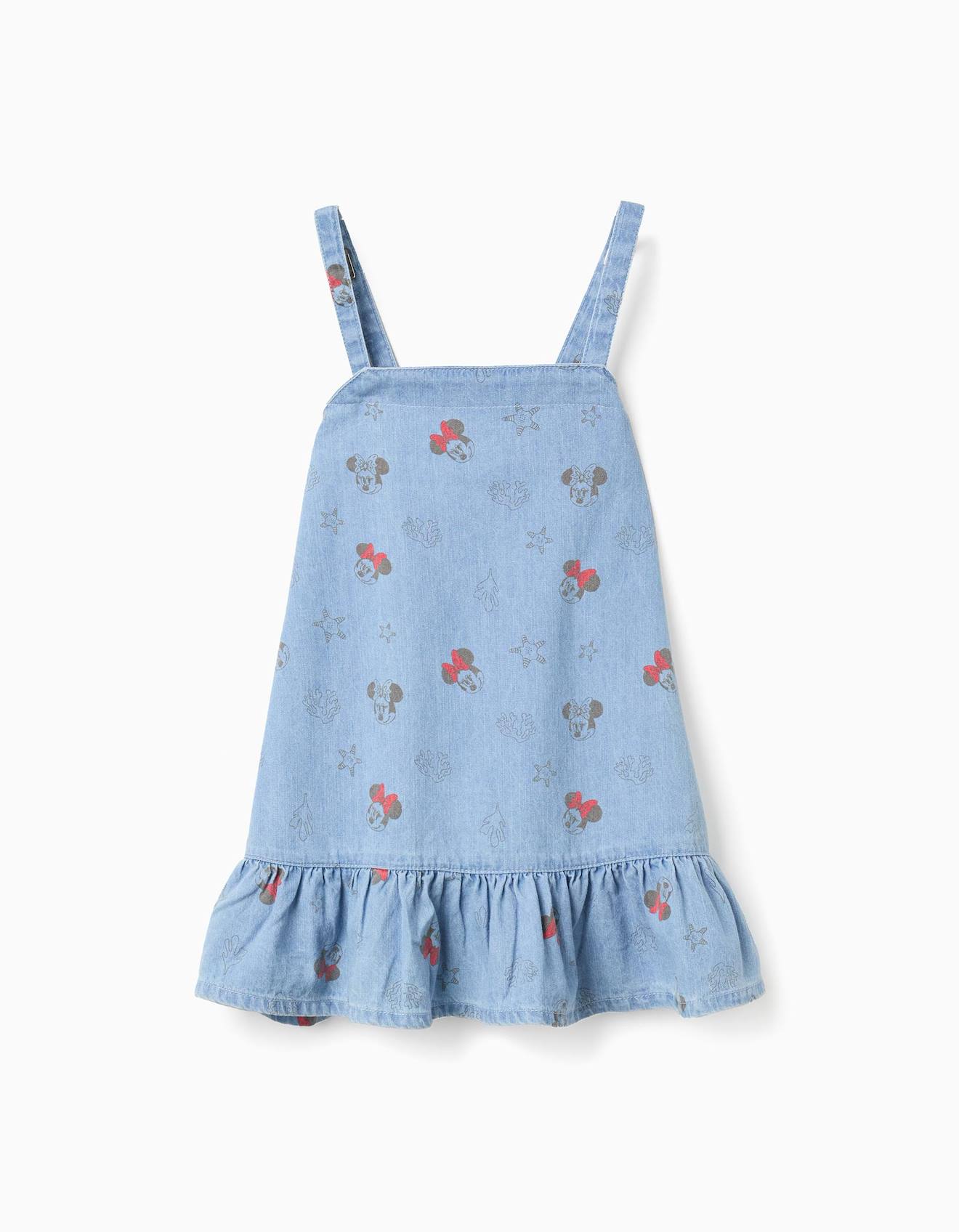 Robe En Jean Sans Manches Avec Motif Minnie Bleu 22 €