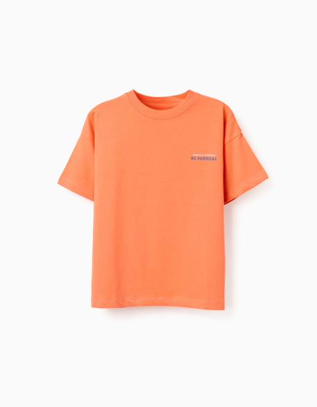 Garçon-T-shirt en coton avec imprimé normal is boring