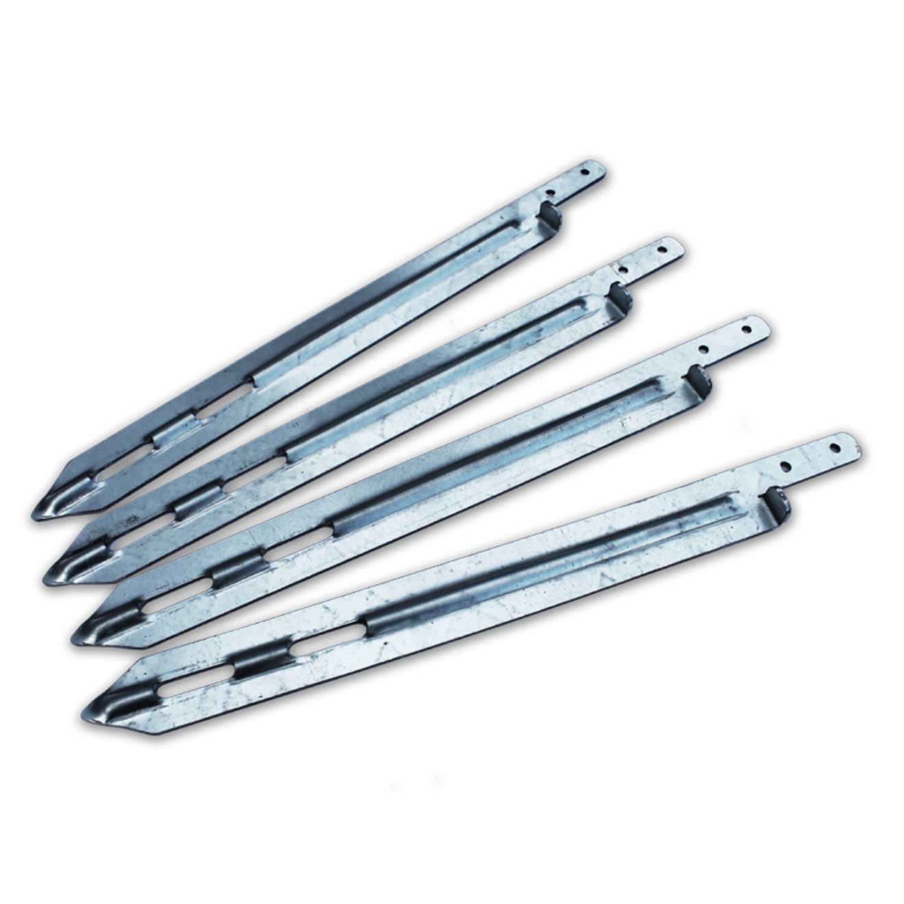 Kit D'ancrage 4 Pièces Pour Maisonnettes Gris