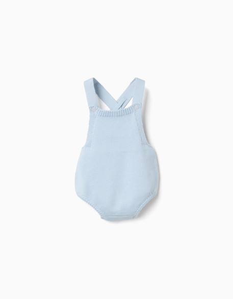Bébé-Barboteuse en maille avec bretelles réglables