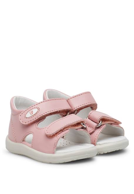 Sandales ouvertes à scratch new river Blanc-+Marine-+Rose- 12 - vertbaudet enfant 