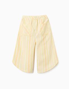 Bébé-Pantalon, jean-Pantalon à jambe large en coton à rayures