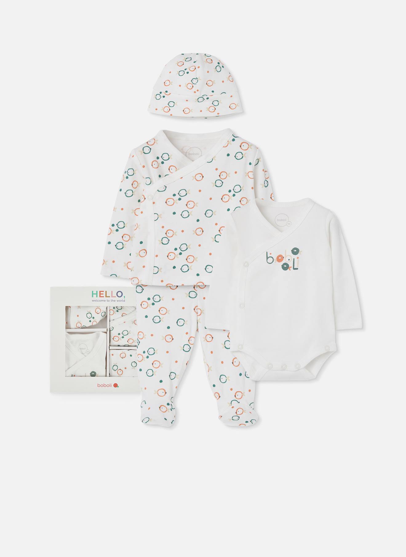 Ensemble Bébé À Imprimé Poissons Multicolore