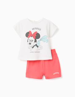 T-shirt et short en coton avec imprimé minnie  - vertbaudet enfant