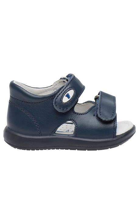 Sandales ouvertes à scratch new river Blanc-+Marine-+Rose- 6 - vertbaudet enfant 
