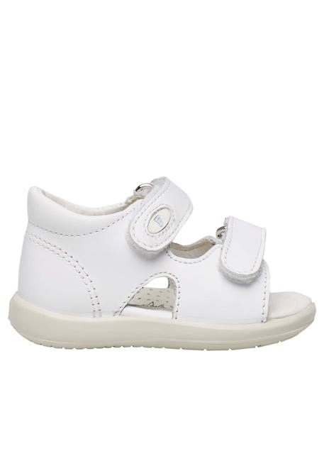 Sandales ouvertes à scratch new river Blanc-+Marine-+Rose- 1 - vertbaudet enfant 