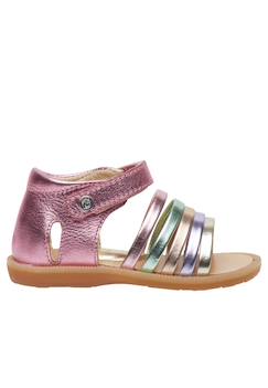 Chaussures-Chaussures fille 23-38-Sandales en cuir rubino