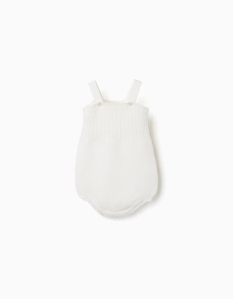 Bébé-Barboteuse en maille avec détail ajouré