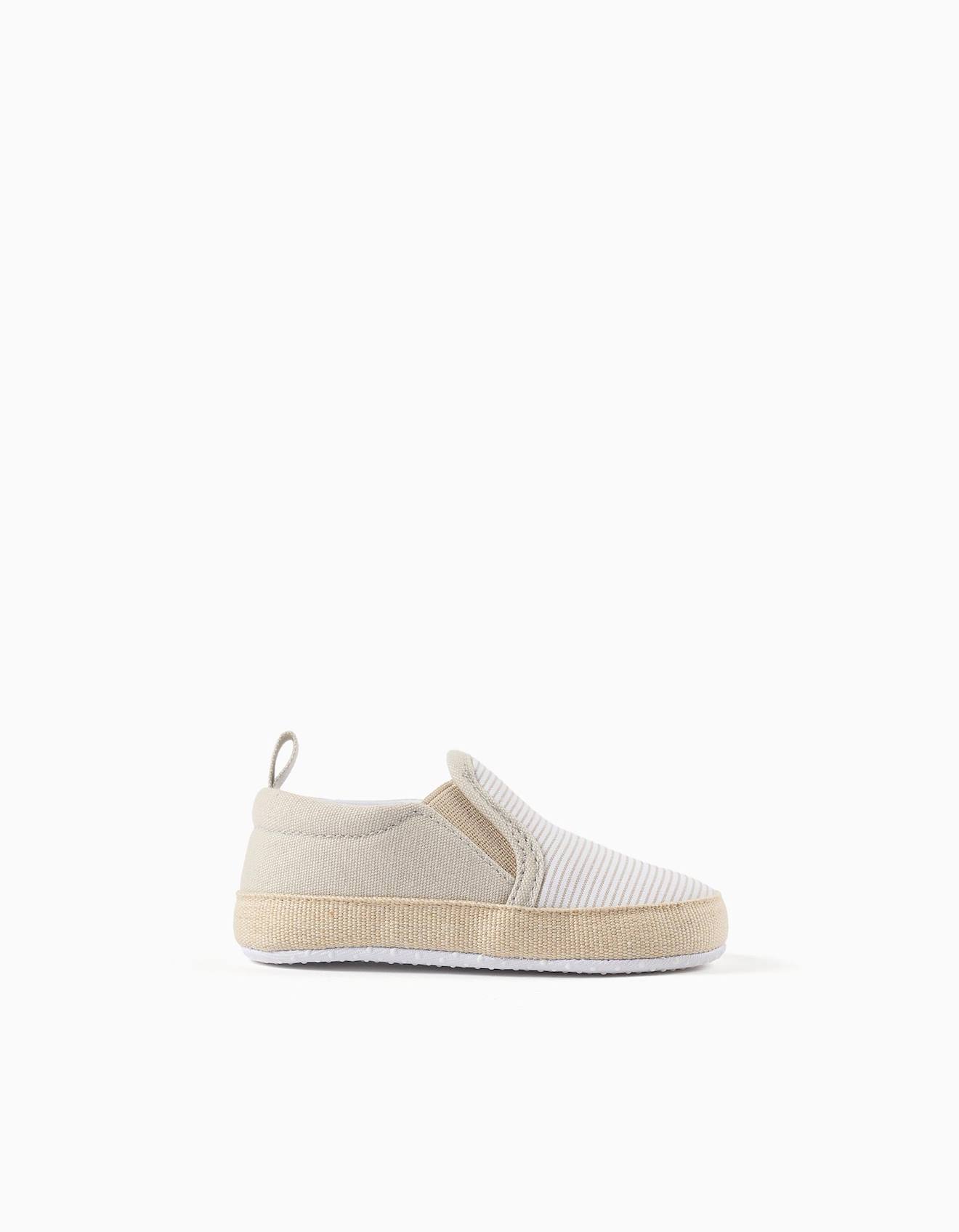 Espadrilles En Toile Rayures Beige Clair 17 €