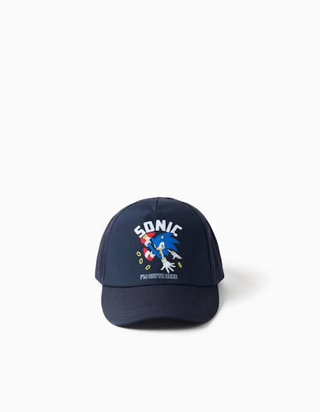 Garçon-Casquette en sergé de coton avec imprimé sonic