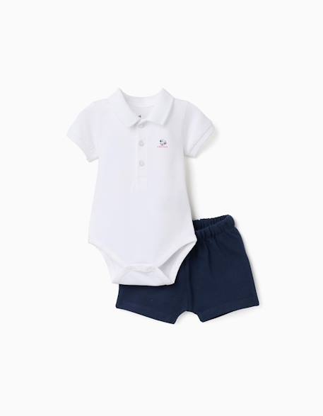 Bébé-Ensemble-Body-polo avec imprimé mickey + short
