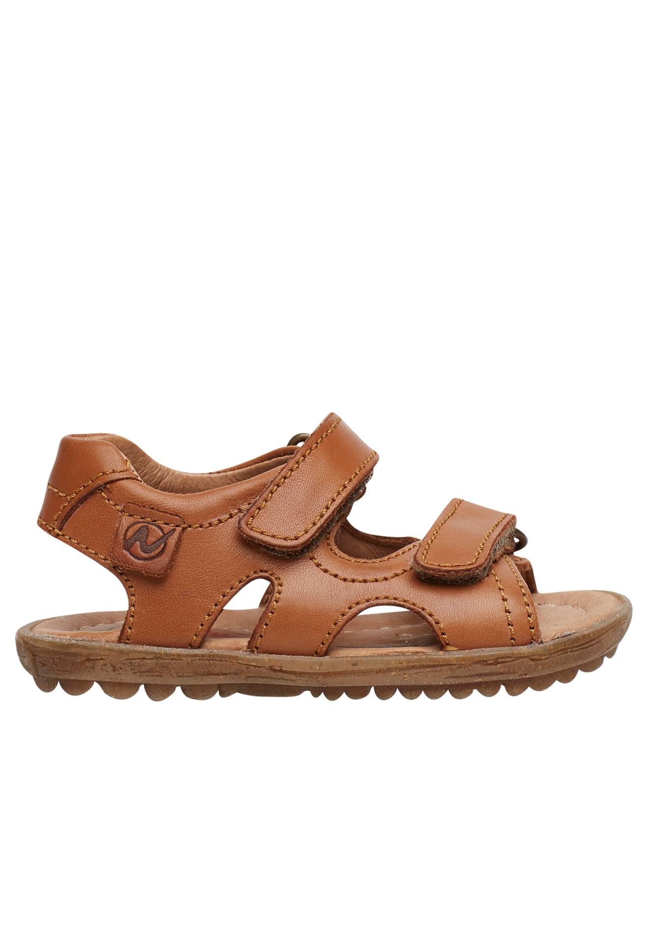 Sandales En Cuir Sky Cognac-