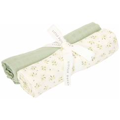Puériculture-Matelas, accessoires de lange-Lange-Lot de langes hydrophiles bébé en coton bio – multi-usages, doux et très absorbants