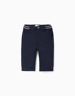 Bébé-Pantalon, jean-Pantalon chino en sergé avec bande à rayures