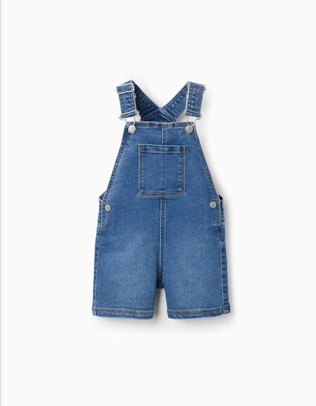 Bébé-Salopette courte en jean avec poches